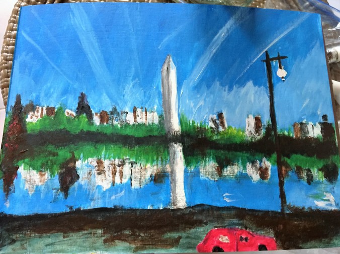 An acrylic Painting by Monica Ingudam