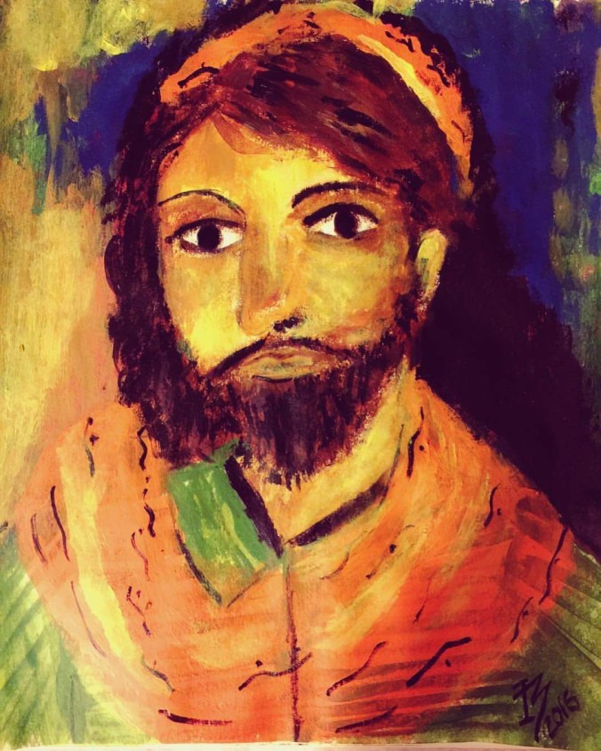 An acrylic painting by Monica Ingudam